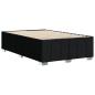 Preview: Bettgestell ohne Matratze Schwarz 120x190 cm Stoff