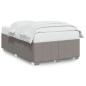 Preview: Bettgestell ohne Matratze Taupe 120x190 cm Stoff