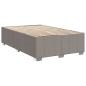 Preview: Bettgestell ohne Matratze Taupe 120x190 cm Stoff