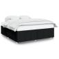 Preview: Bettgestell ohne Matratze Schwarz 200x200 cm Stoff