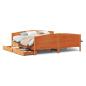 Preview: Massivholzbett ohne Matratze Wachsbraun 160x200 Kiefernholz