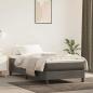 Preview: ARDEBO.de - Taschenfederkernmatratze Mittel Dunkelgrau 80x220x20 cm Samt