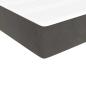 Preview: Taschenfederkernmatratze Mittel Dunkelgrau 80x220x20 cm Samt