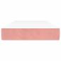 Preview: Taschenfederkernmatratze Mittel Rosa 90x220x20 cm Samt