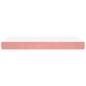 Preview: Taschenfederkernmatratze Mittel Rosa 90x220x20 cm Samt