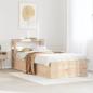 Preview: Massivholzbett mit Kopfteil 90x190 cm Kiefer