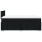 Preview: Boxspringbett mit Matratze Schwarz 120x190 cm Stoff