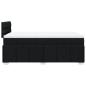 Preview: Boxspringbett mit Matratze Schwarz 120x190 cm Stoff