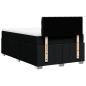 Preview: Boxspringbett mit Matratze Schwarz 120x190 cm Stoff