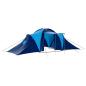 Preview: ARDEBO.de - Campingzelt Stoff 9 Personen Dunkelblau und Blau