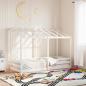 Preview: ARDEBO.de - Kinderbett mit Dach Weiß 75x190 cm Massivholz Kiefer