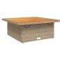 Preview: 3-tlg. Garten-Sofagarnitur mit Kissen Beige Poly Rattan