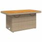 Preview: 3-tlg. Garten-Lounge-Set mit Kissen Beige Poly Rattan