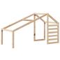 Preview: Etagenbett mit Dach 80x200 cm Massivholz Kiefer