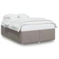 Preview: Bettgestell ohne Matratze Taupe 160x200 cm Stoff