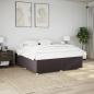 Preview: ARDEBO.de - Bettgestell ohne Matratze Dunkelbraun 180x200 cm Stoff