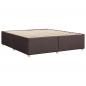 Preview: Bettgestell ohne Matratze Dunkelbraun 180x200 cm Stoff
