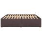 Preview: Bettgestell ohne Matratze Dunkelbraun 180x200 cm Stoff