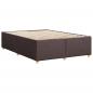 Preview: Bettgestell ohne Matratze Dunkelbraun 140x200 cm Stoff
