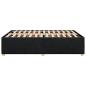 Preview: Bettgestell ohne Matratze Schwarz 160x200 cm Stoff