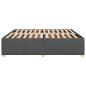 Preview: Bettgestell ohne Matratze Dunkelgrau 180x200 cm Stoff