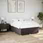Preview: ARDEBO.de - Bettgestell ohne Matratze Dunkelbraun 140x190 cm Stoff