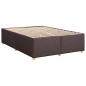 Preview: Bettgestell ohne Matratze Dunkelbraun 140x190 cm Stoff