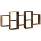 Preview: Wandregal Altholz-Optik 159x18x65 cm Holzwerkstoff
