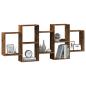 Preview: Wandregal Altholz-Optik 159x18x65 cm Holzwerkstoff
