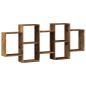 Preview: Wandregal Altholz-Optik 159x18x65 cm Holzwerkstoff