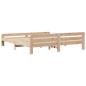 Preview: Massivholzbett ohne Matratze 200x200 cm Kiefernholz