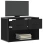 Preview: TV-Schrank Schwarz 60x31x39,5 cm Holzwerkstoff und Metall