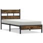 Preview: Bettgestell ohne Matratze mit Kopfteil Sonoma-Eiche 90x200 cm