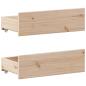 Preview: Massivholzbett ohne Matratze mit Kopfteil 200x200 cm