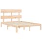 Preview: Bettgestell ohne Matratze Klein Doppelbett Massivholz Kiefer