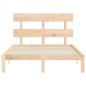 Preview: Bettgestell ohne Matratze Klein Doppelbett Massivholz Kiefer