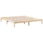 Preview: Massivholzbett Extra Lang ohne Matratze 180x220 Kiefernholz