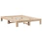 Preview: Massivholzbett ohne Matratze 135x190 cm Kiefernholz