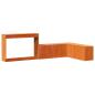 Preview: Nachttisch mit Schreibtisch Wachsbraun 222x107x75 cm Massivholz