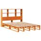 Preview: Massivholzbett ohne Matratze Wachsbraun 160x200 cm Massivholz