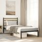 Preview: ARDEBO.de - Metallbett ohne Matratze Sonoma-Eiche 100x190 cm