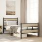 Preview: ARDEBO.de - Metallbett ohne Matratze Sonoma-Eiche 80x200 cm