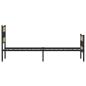 Preview: Metallbett ohne Matratze Sonoma-Eiche 80x200 cm