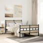 Preview: ARDEBO.de - Metallbett ohne Matratze Sonoma-Eiche 120x200 cm
