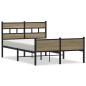 Preview: Bettgestell ohne Matratze Sonoma-Eiche 120x200 cm Holzwerkstoff