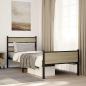 Preview: ARDEBO.de - Bettgestell ohne Matratze Sonoma-Eiche 90x200 cm Holzwerkstoff