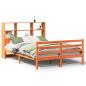 Preview: Massivholzbett ohne Matratze Wachsbraun 150x200 cm Massivholz