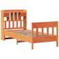 Preview: Massivholzbett ohne Matratze Wachsbraun 75x190 cm Kiefernholz