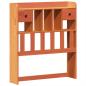 Preview: Massivholzbett ohne Matratze Wachsbraun 75x190 cm Kiefernholz