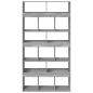 Preview: Raumteiler Grau Sonoma 100x33x187,5 cm Holzwerkstoff